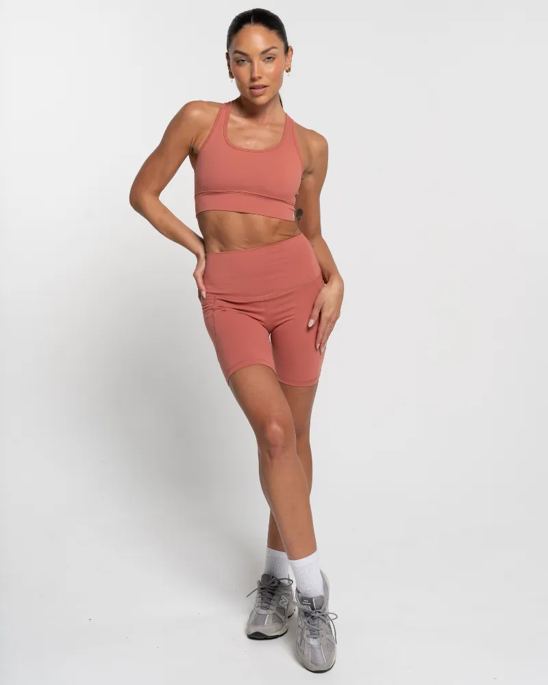 Racer Crop - Terracotta