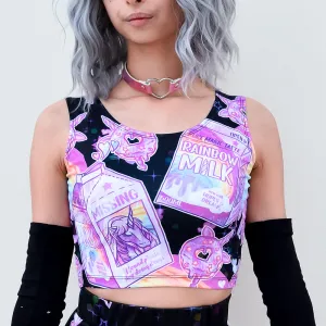 Rainbow Unicorn Milk Crop - Black