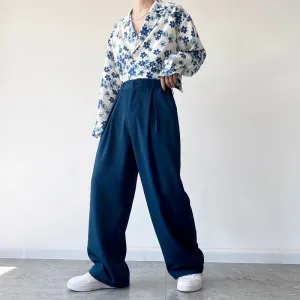 Retro Straight-leg Trousers