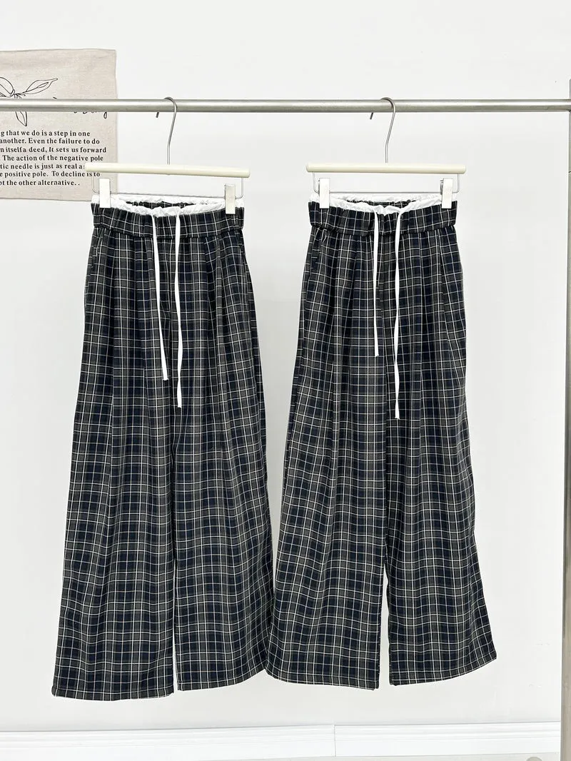 Retro Style Women's Straight-leg Pants with Relaxed Fit