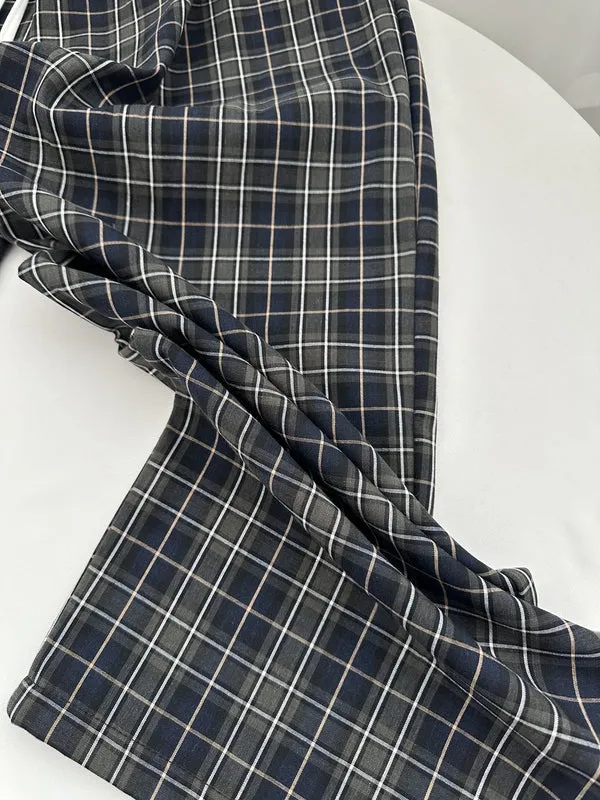 Retro Style Women's Straight-leg Pants with Relaxed Fit
