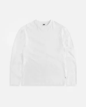 Reverse Seam Long Sleeve Tee - White