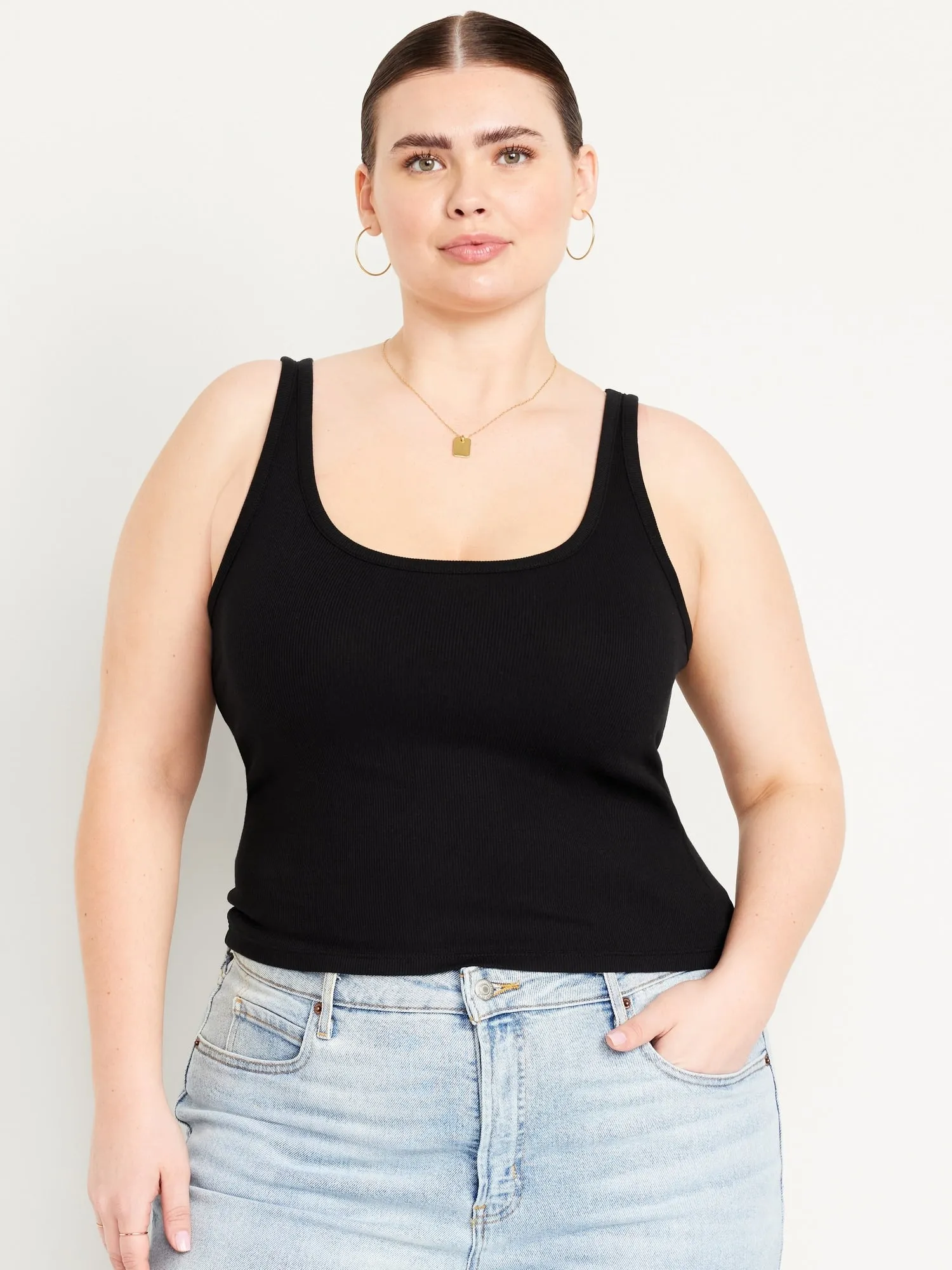 Ribbed Crop Tank Top