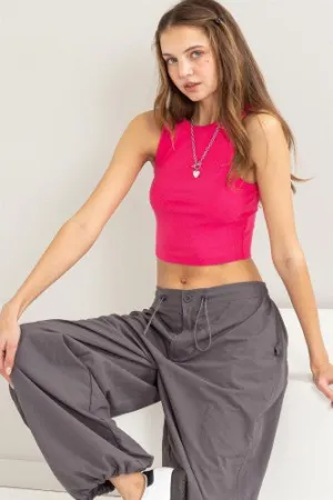 Ribbed Crop Tank