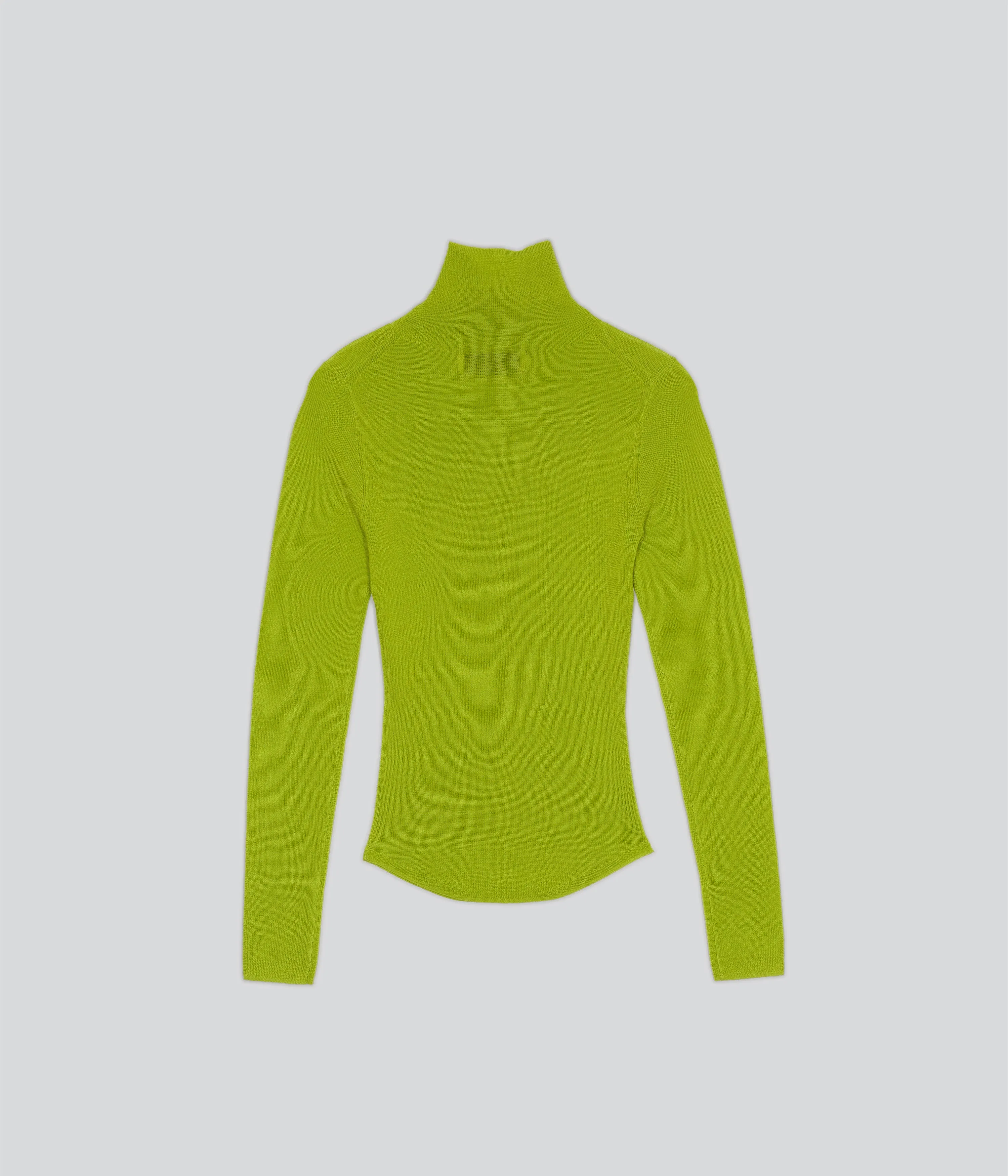 RIBBED HIGHNECK IN WASABI