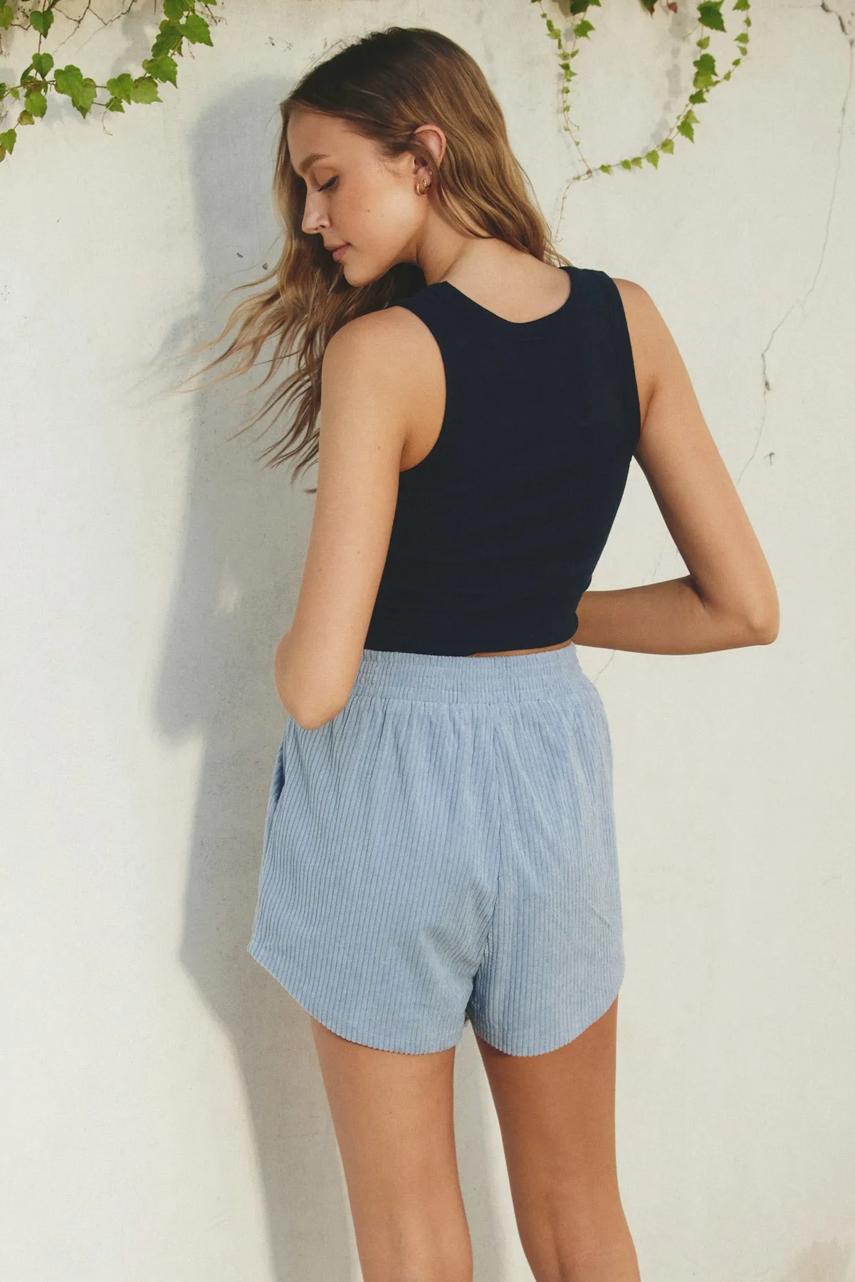 Ribbed Knit Scoop Baby Tank
