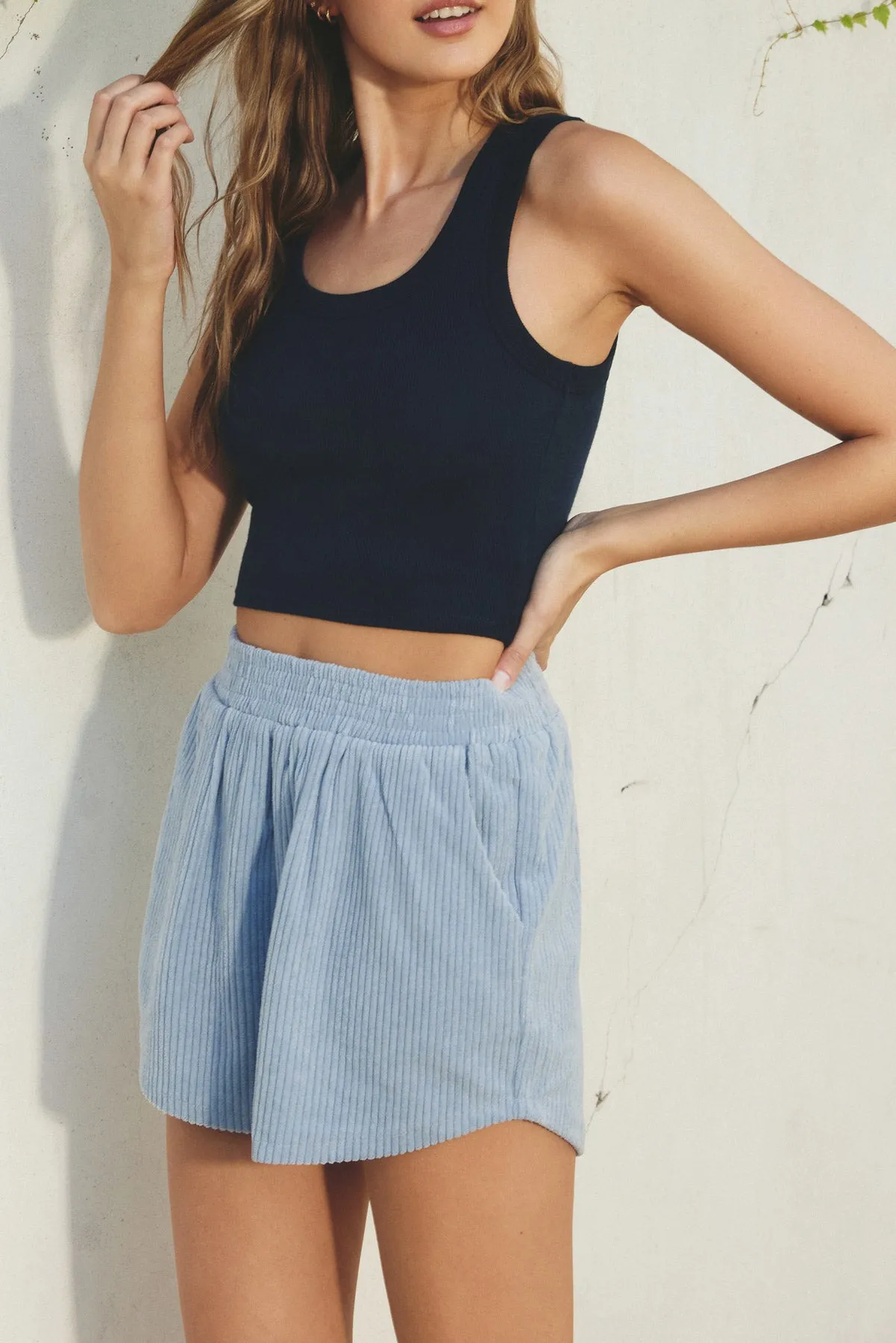 Ribbed Knit Scoop Baby Tank