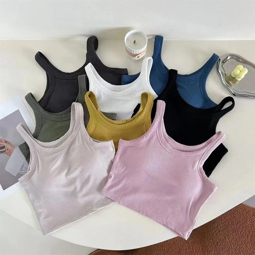 Ribbed Knitted Backless Crop Top