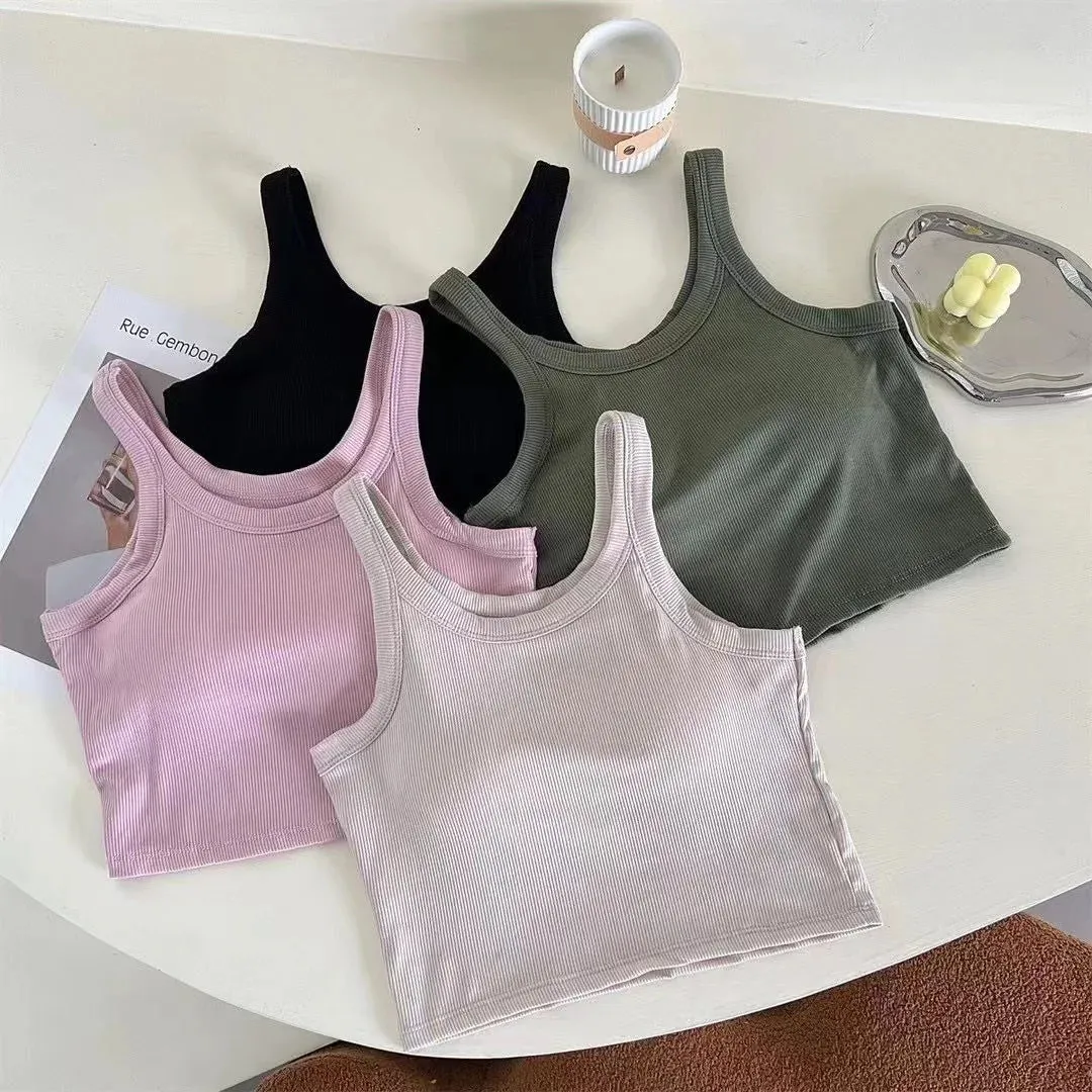 Ribbed Knitted Backless Crop Top