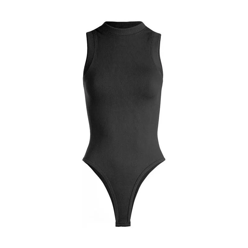 Ribbed Thick Band Bodysuit