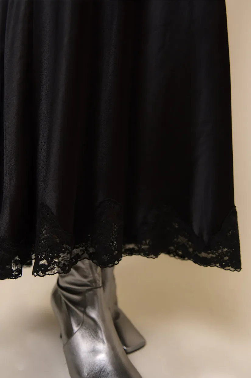 Rixo Crystal Skirt - Black