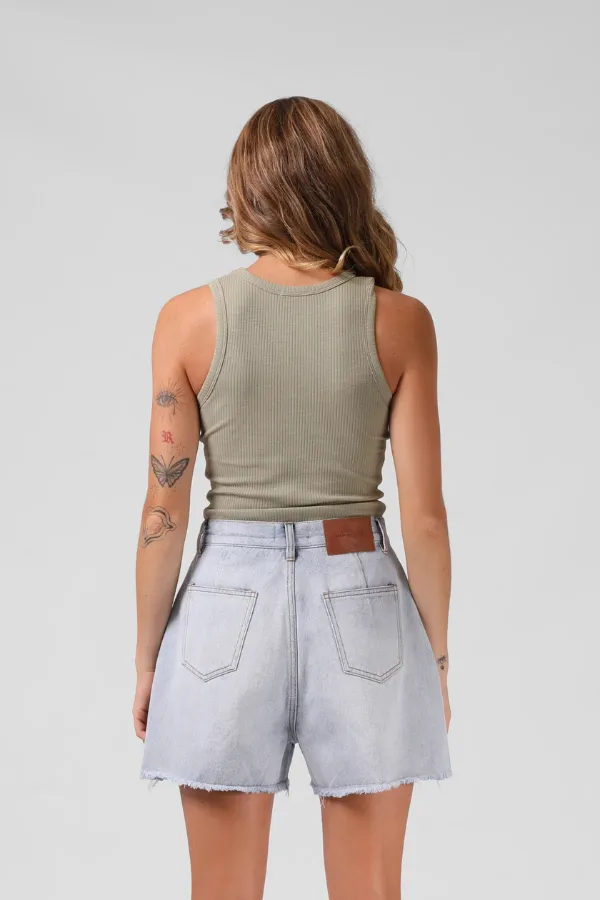 RPM Heart Ribbed Singlet
