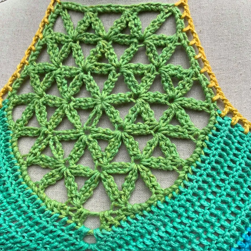 Sacred Flower Crop Top - Crochet Pattern