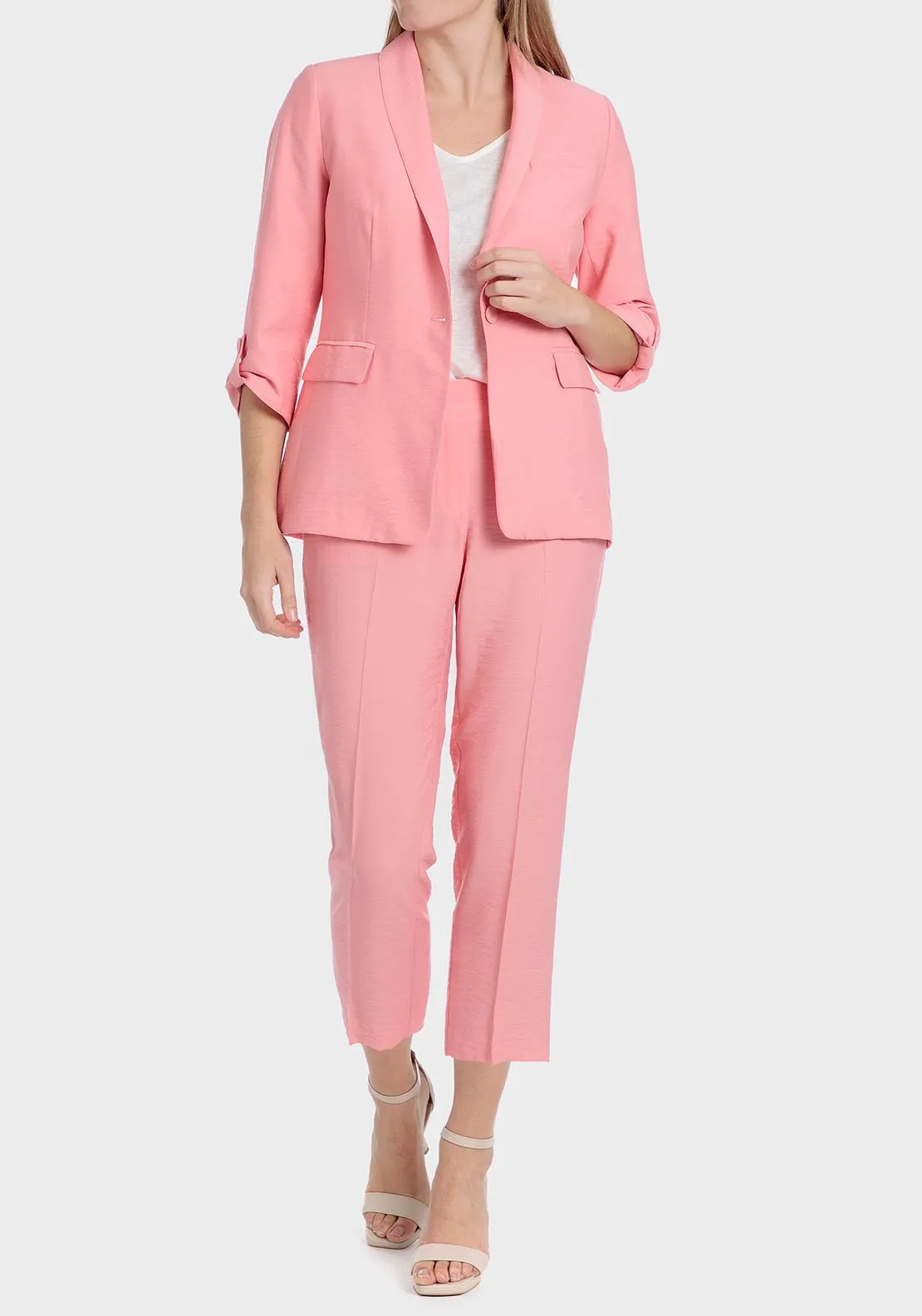 Salmon coloured blazer - Pink
