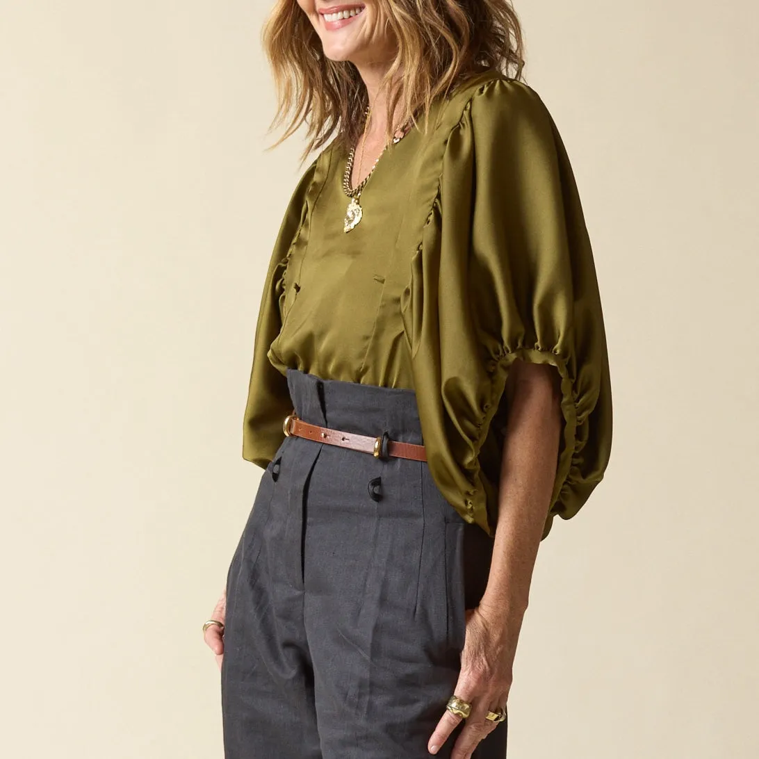Satin Full Circle Top