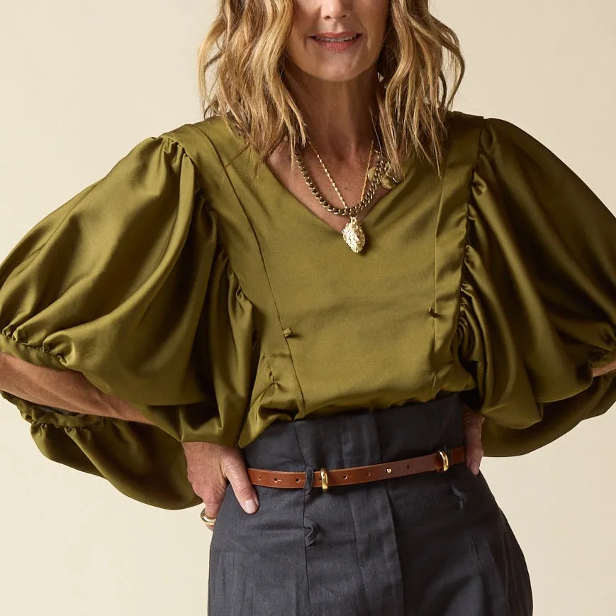 Satin Full Circle Top