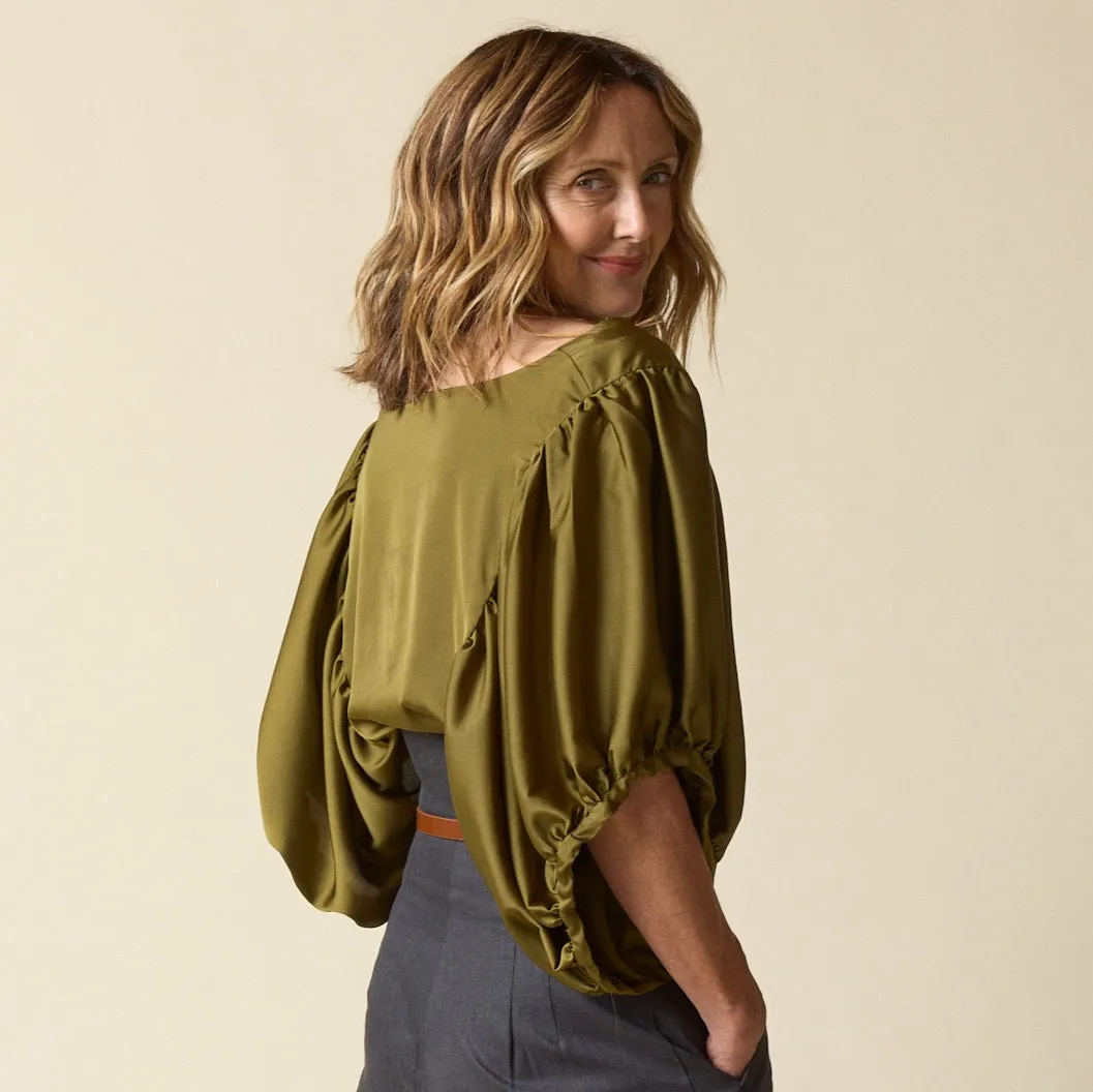 Satin Full Circle Top