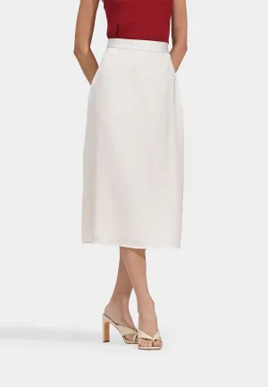 Satin Midi Skirt