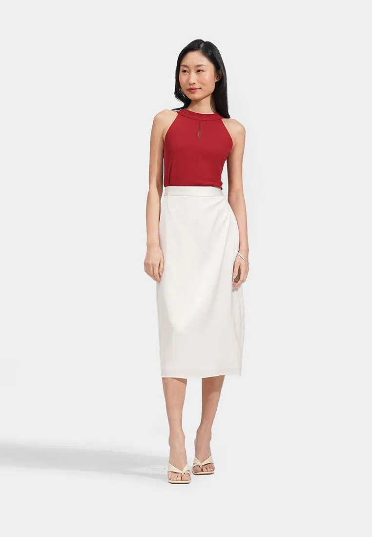 Satin Midi Skirt