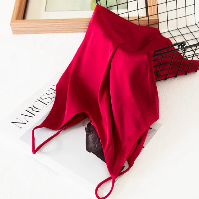 SatinGlow Crop Tank