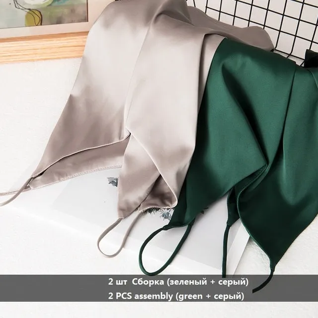 SatinGlow Crop Tank