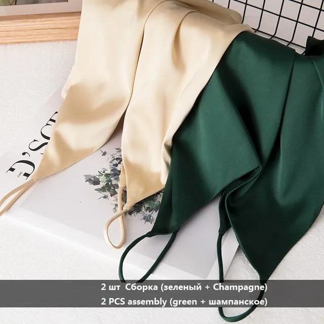 SatinGlow Crop Tank