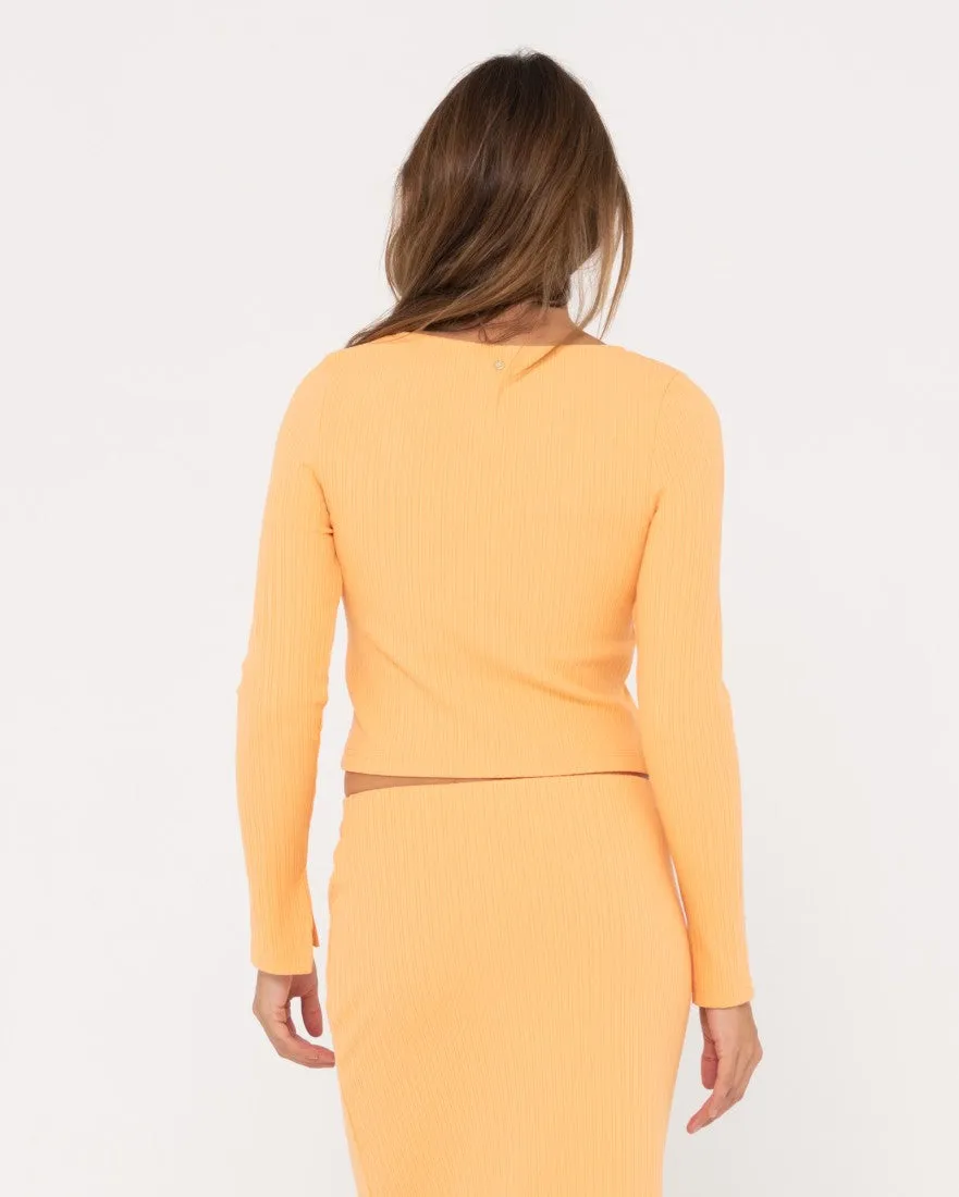Scarlett Ribbed Long Sleeve Top