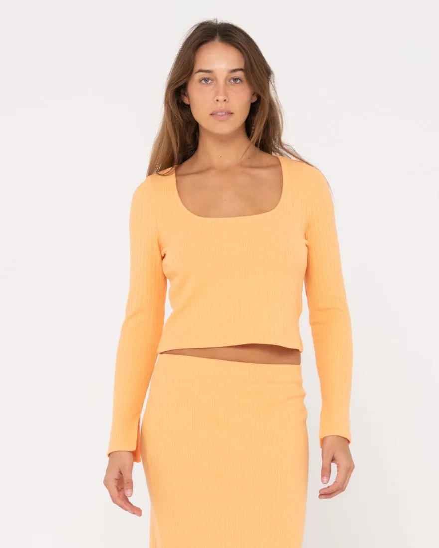 Scarlett Ribbed Long Sleeve Top