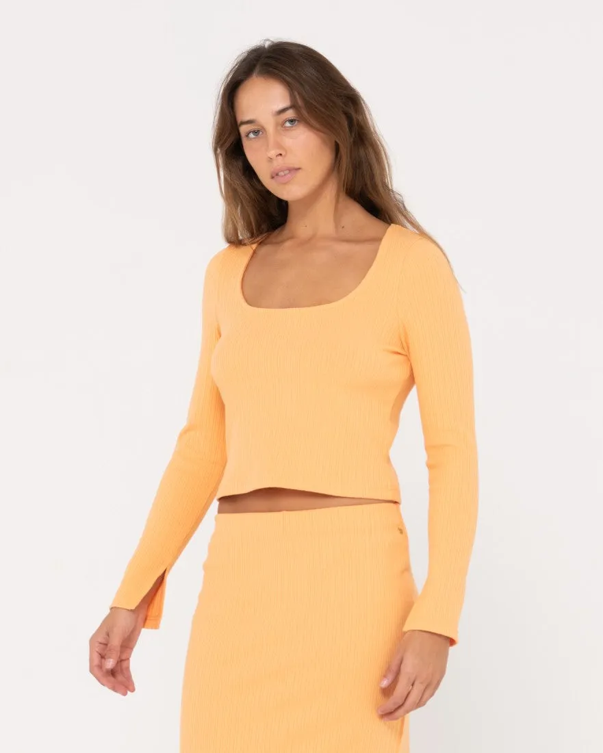 Scarlett Ribbed Long Sleeve Top
