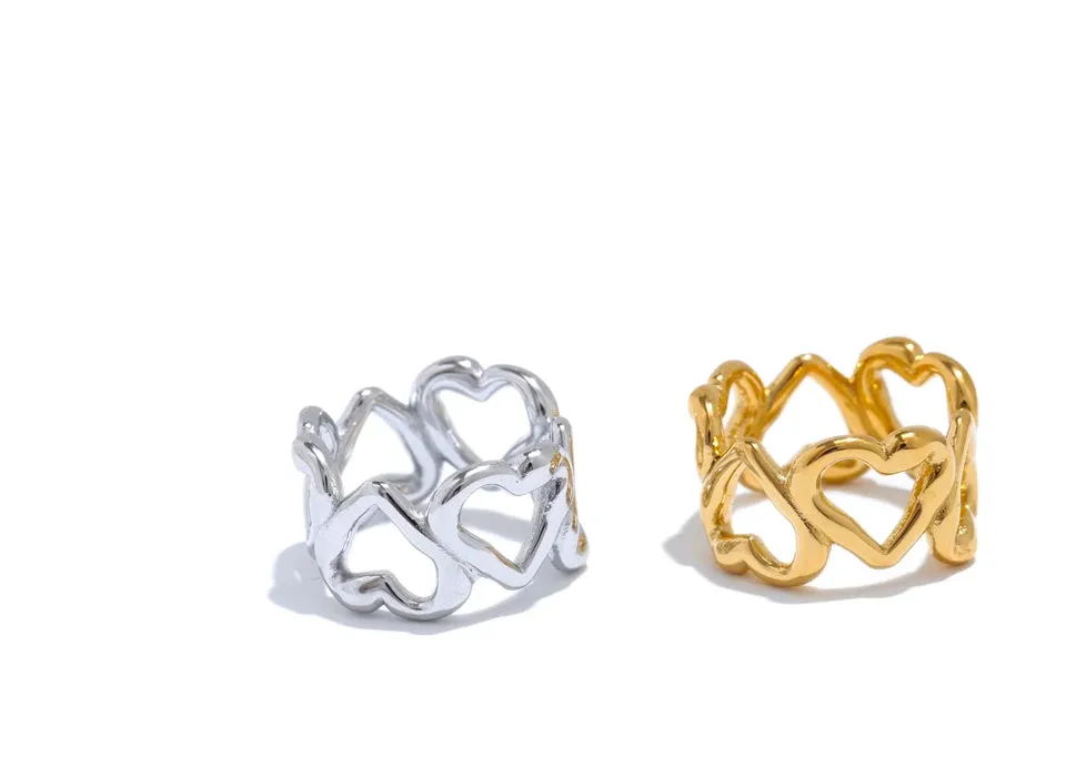 Sculpted Ribbon Statement Ring