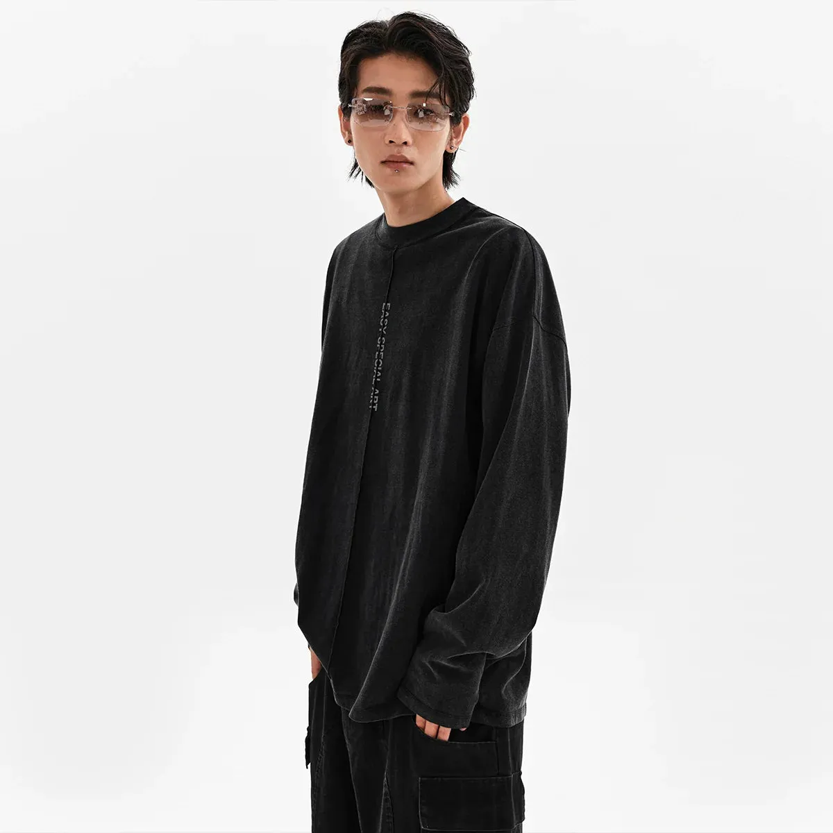 Seam Detail Long Sleeve Tee