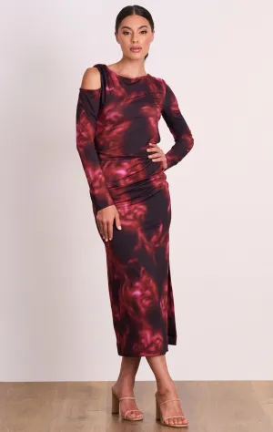 Shadows Midi Dress