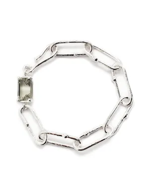 Shimmer Long Link Bracelet in Prasiolite