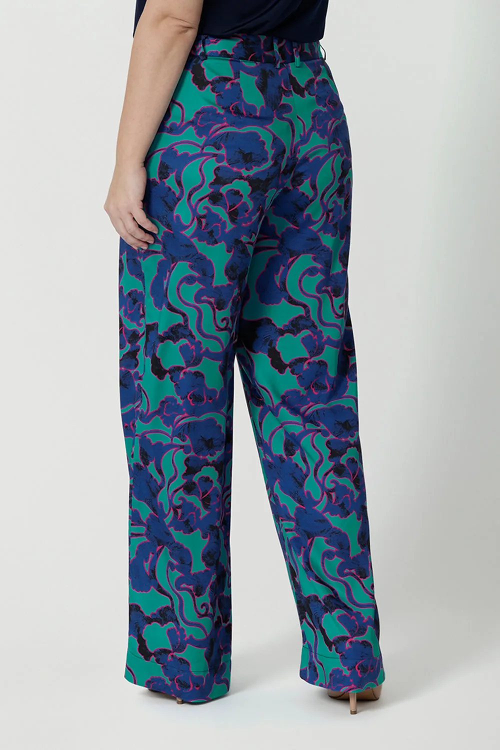 Sloane Pant in Jade Deco