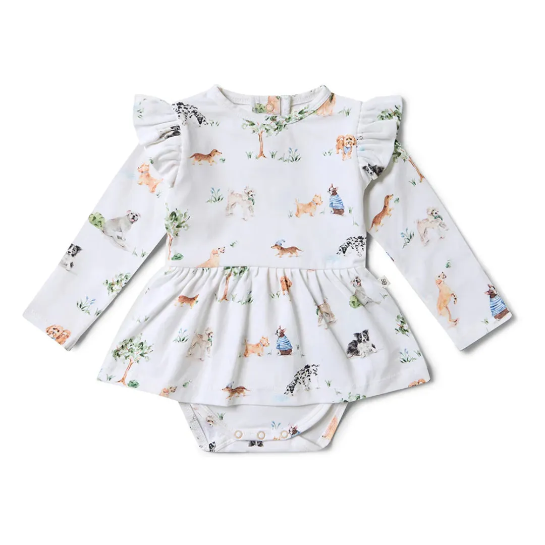 Snuggle Hunny Long Sleeve Bodysuit Dress