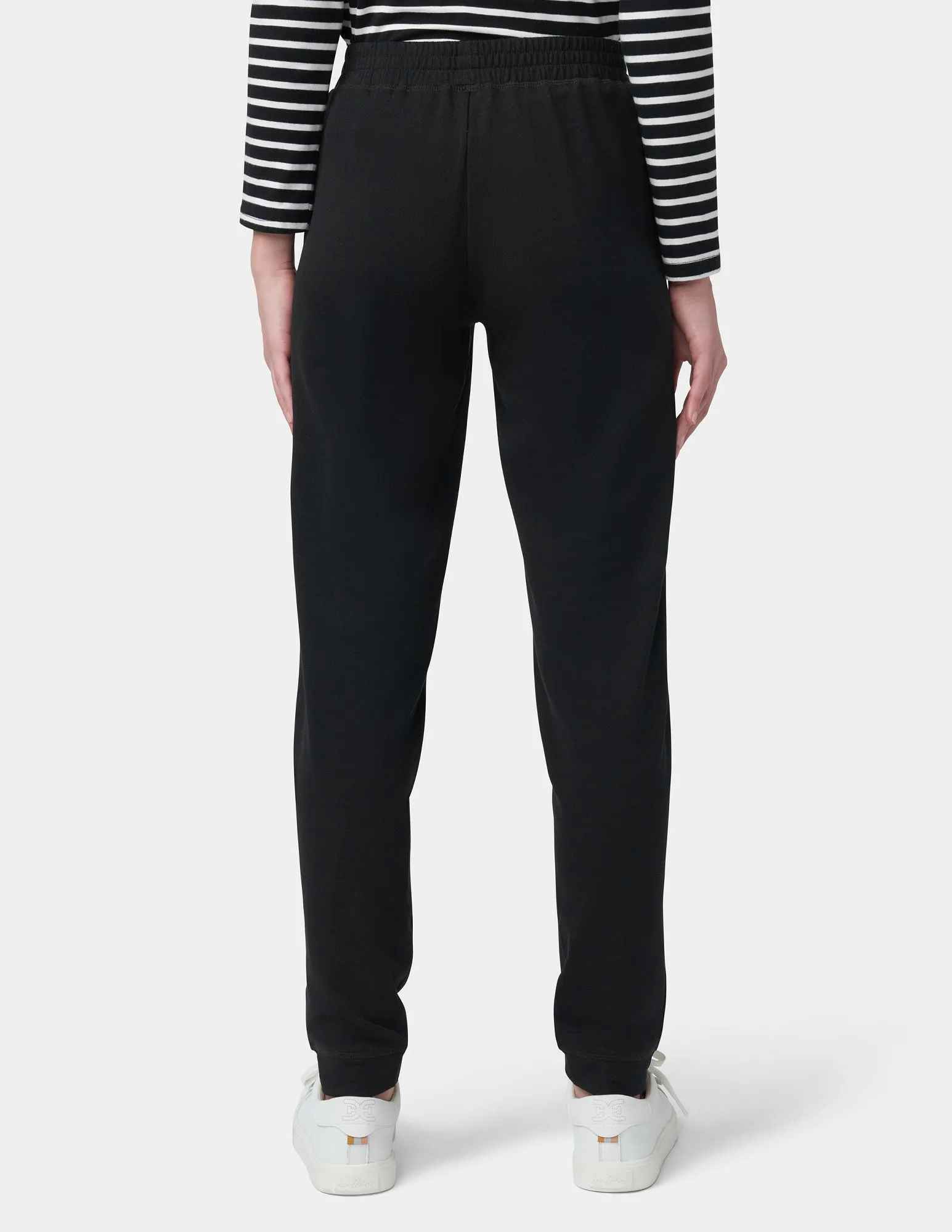 Solid Cuffed Pant with Pockets