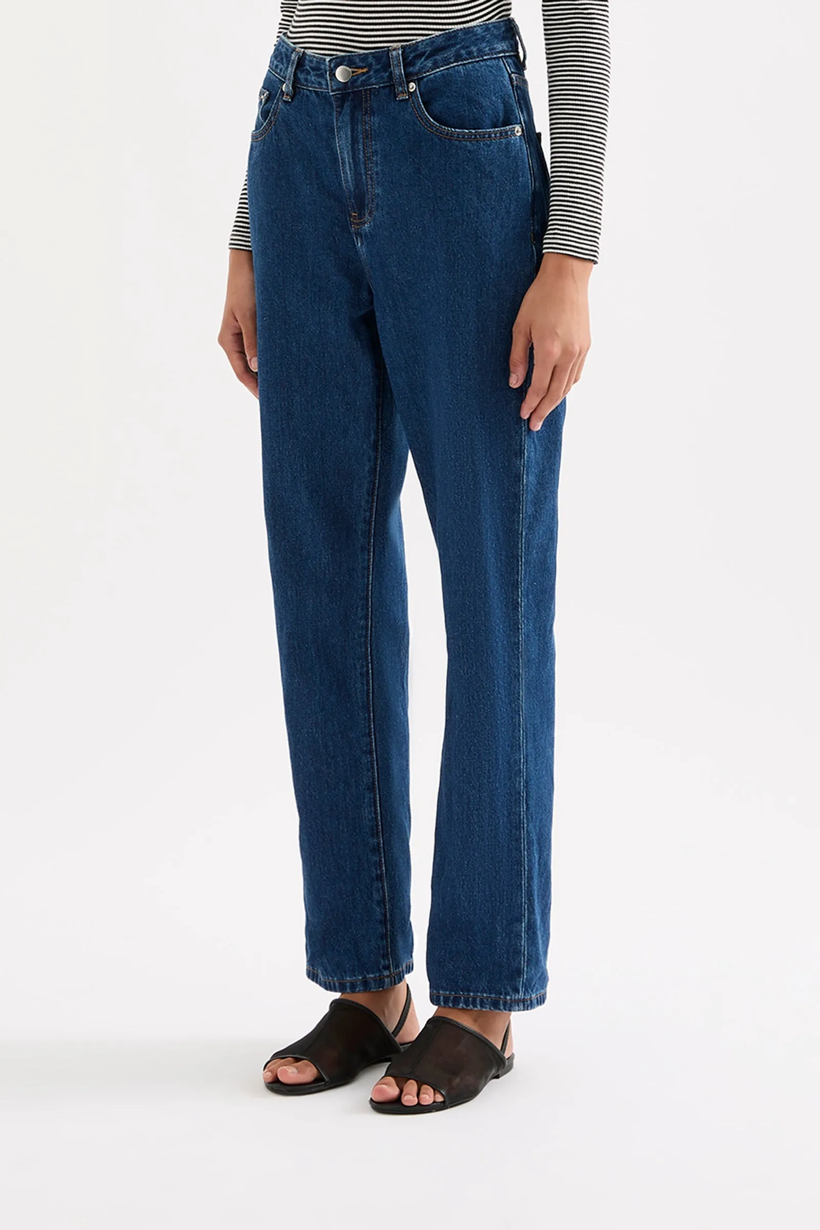 Straight Leg Jean Force Blue