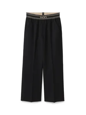 Straight Leg Long Rubber Pants