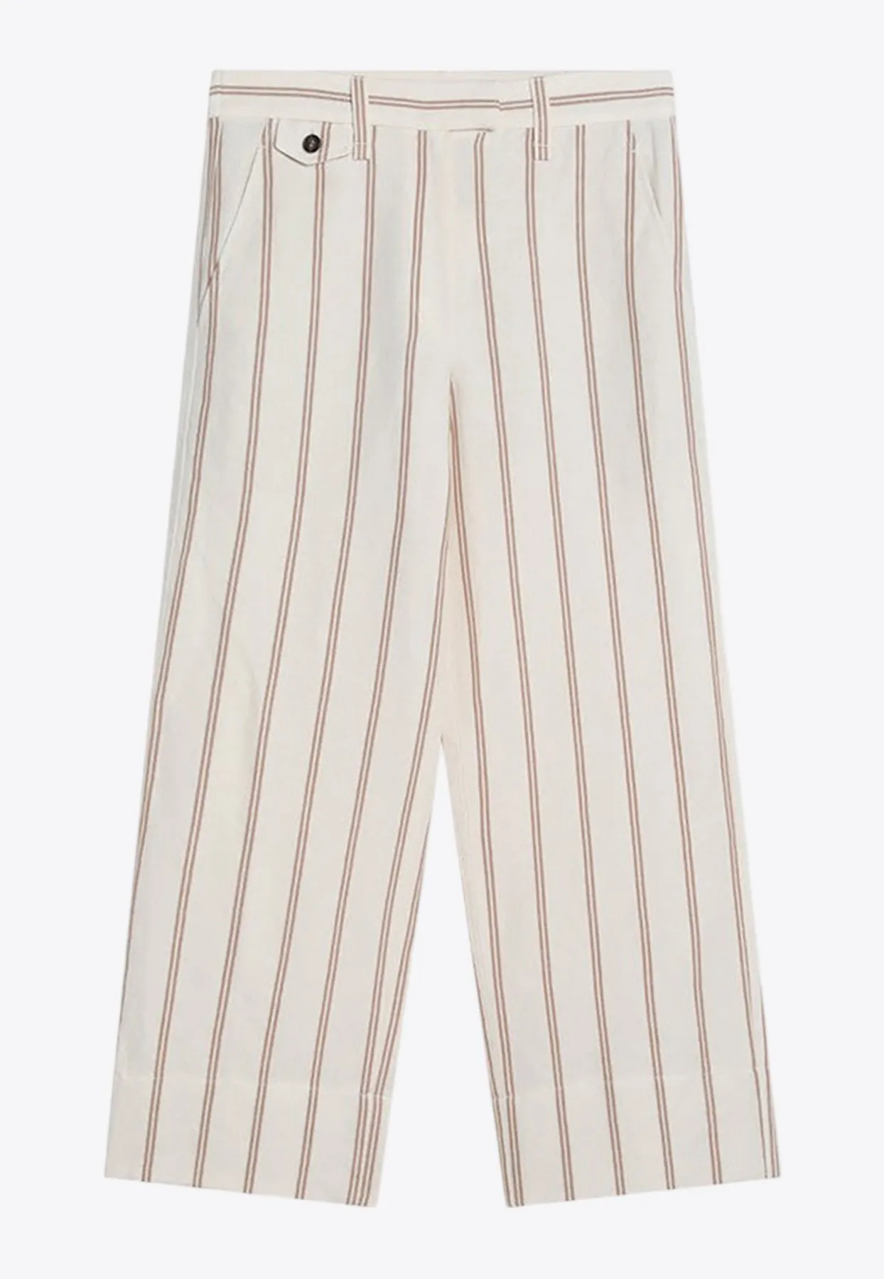 Straight-Leg Stripe Pants