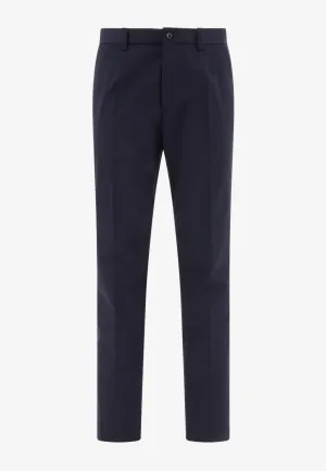 Straight-Leg Tailored Pants