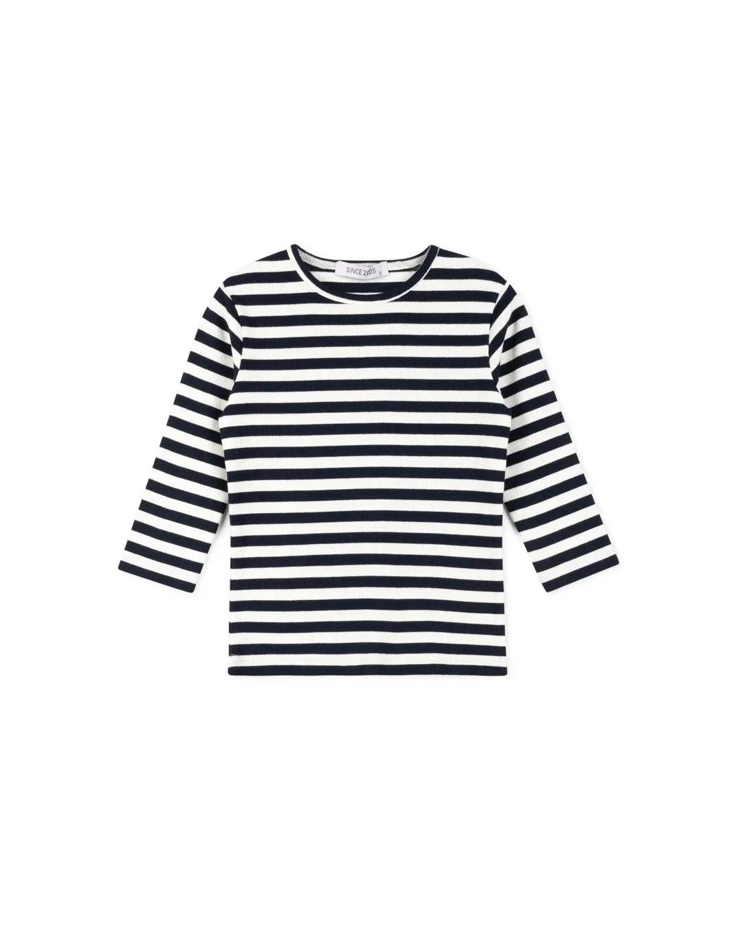 Striped Ribbed Tee