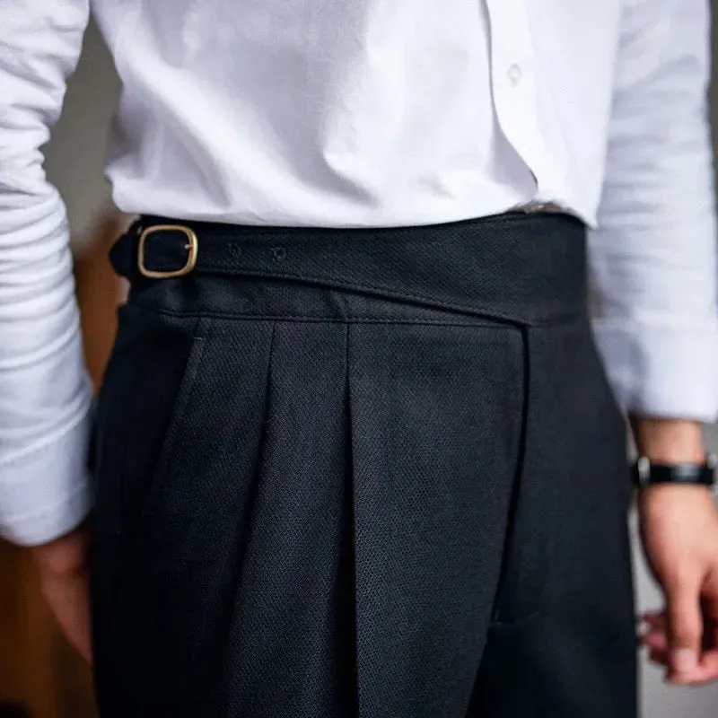 Stylische High Waist Straight Leg Hose