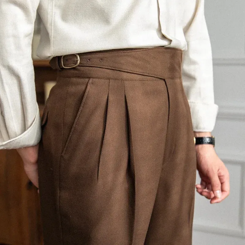 Stylische High Waist Straight Leg Hose