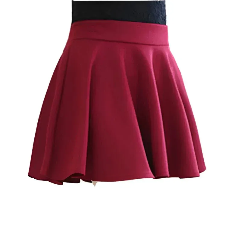 Summer 2024 Women Skirt Elastic Faldas Ladies Midi Skirts Pleated Black Sexy Stripe Girl Mini Short School Skirts saia feminina