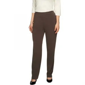 Susan Graver Women's Plus Size Essentials Liquid Knit Straight Leg Pants