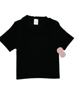 Suzette Tween Ribbed Seamless Short Sleeve Top