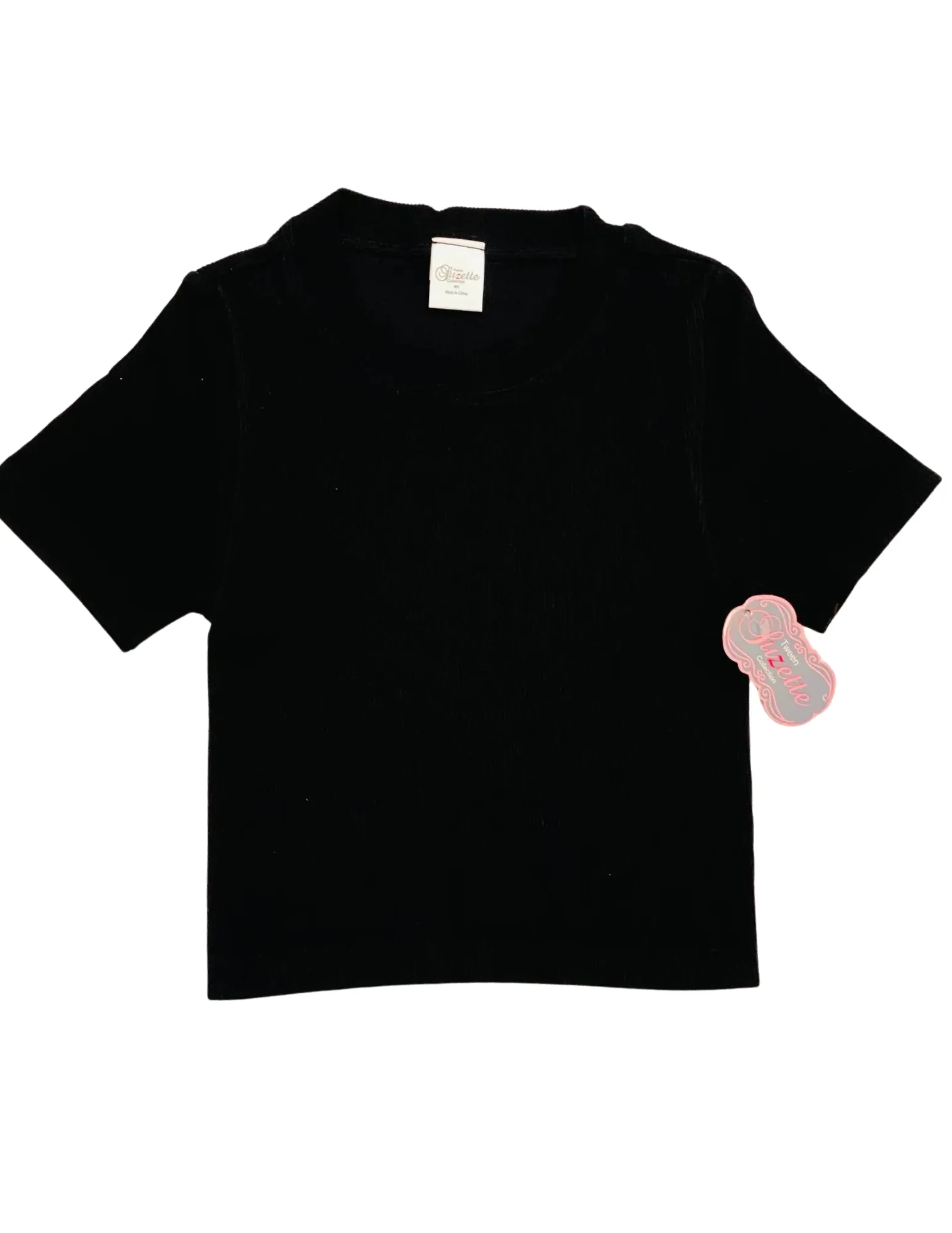Suzette Tween Ribbed Seamless Short Sleeve Top