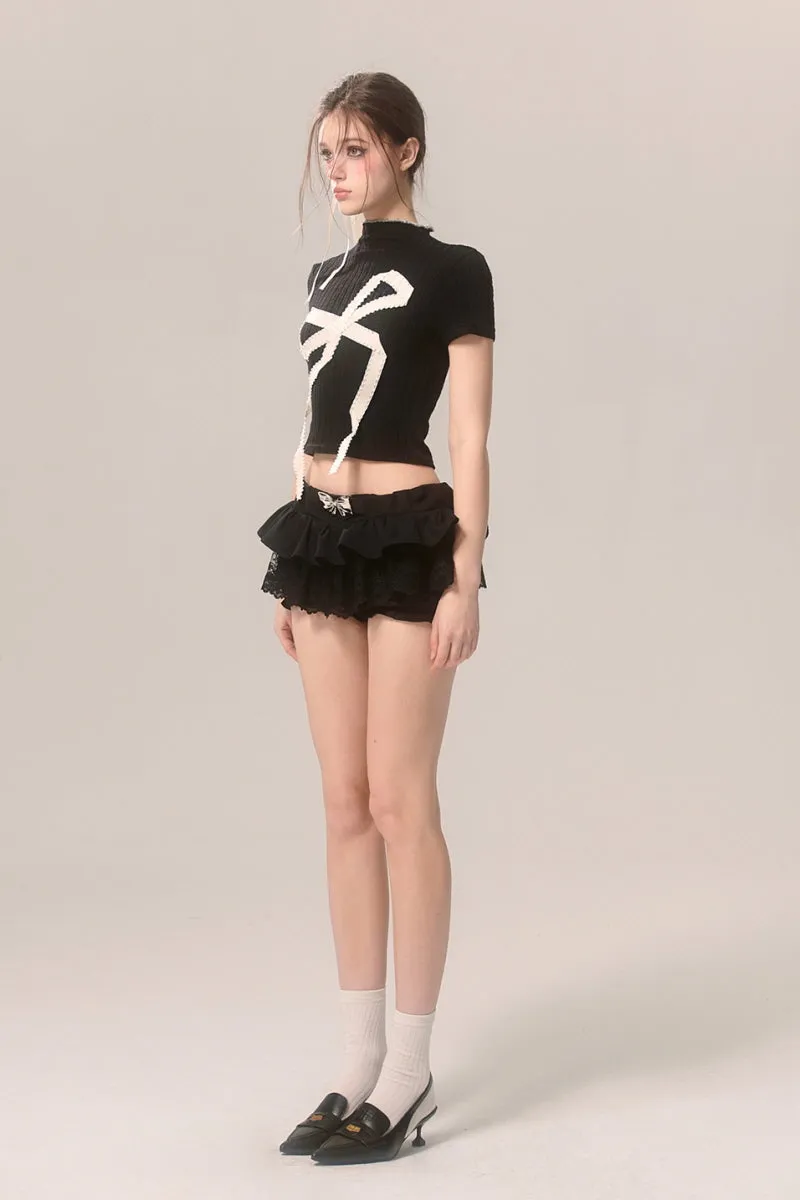 Sweet Spicy High Neck Crop Top
