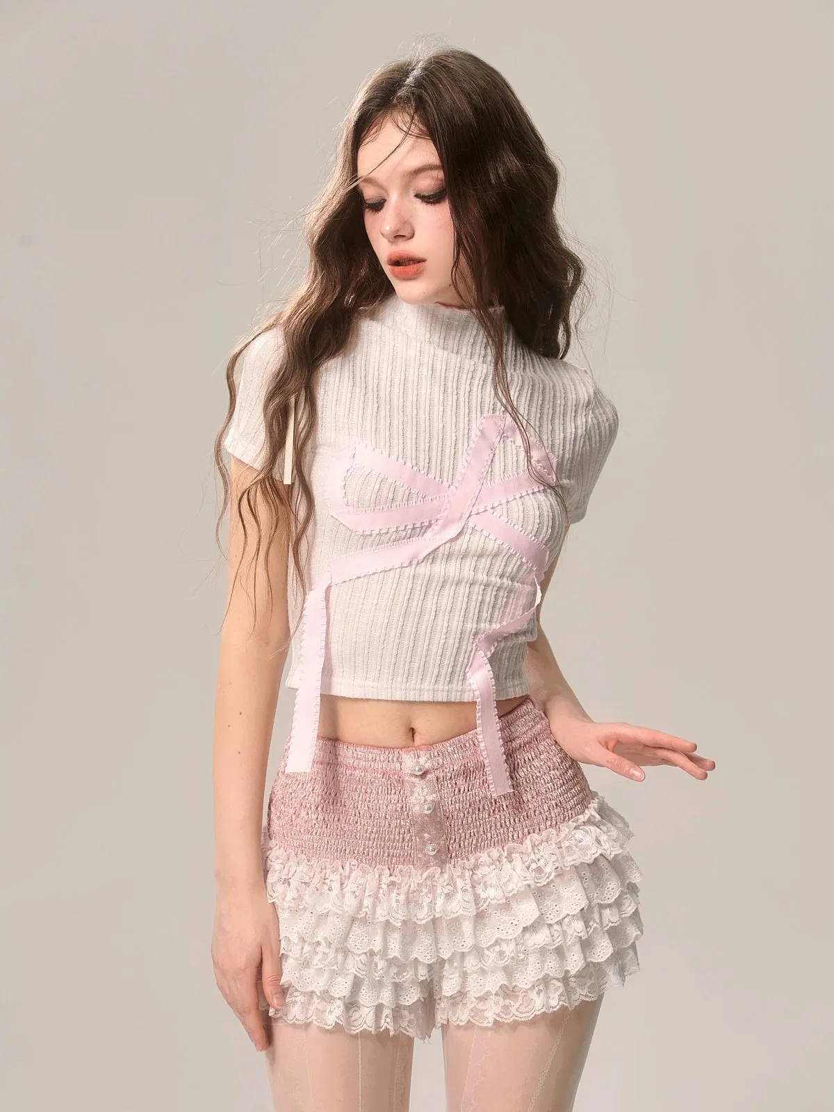 Sweet Spicy High Neck Crop Top
