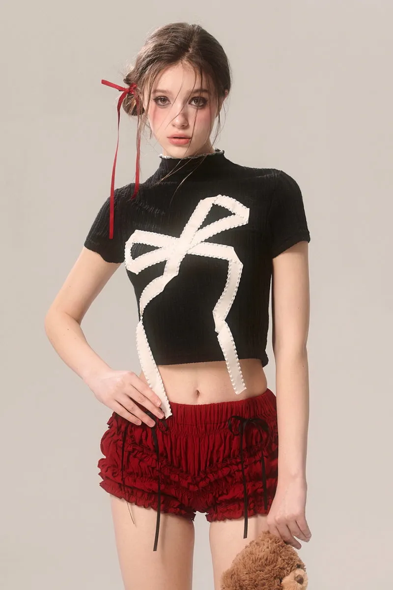 Sweet Spicy High Neck Crop Top
